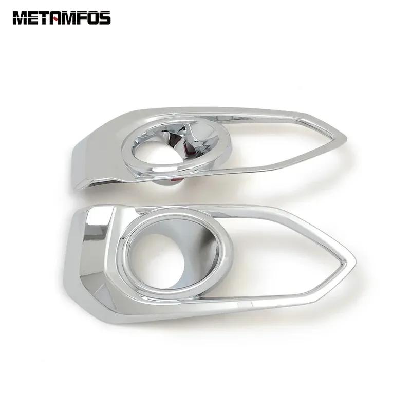 For Honda Fit Jazz 2018 Chrome Front Fog Light Cover Trim Foglight Protector Decoration Frame Bezel Accessories Car Styling