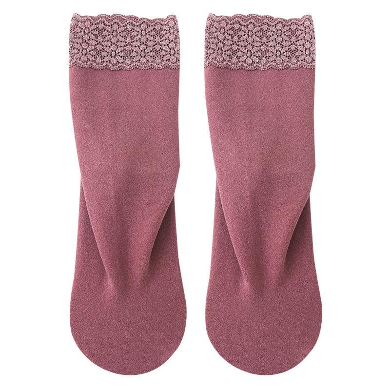 5 Pairs of Women Lace Mid Tube Socks for Spring Autumn Warm Simple Comfortable Casual Breathable Cold Resistance Versatile Socks