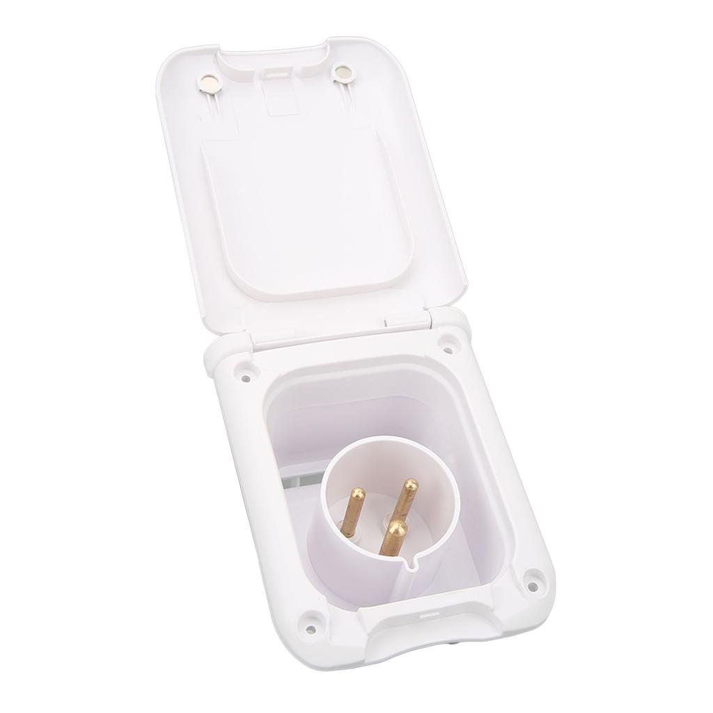 Power Inlet Receptacle Waterproof RV Inlet 32A with Blue Charging Indicator for Camper