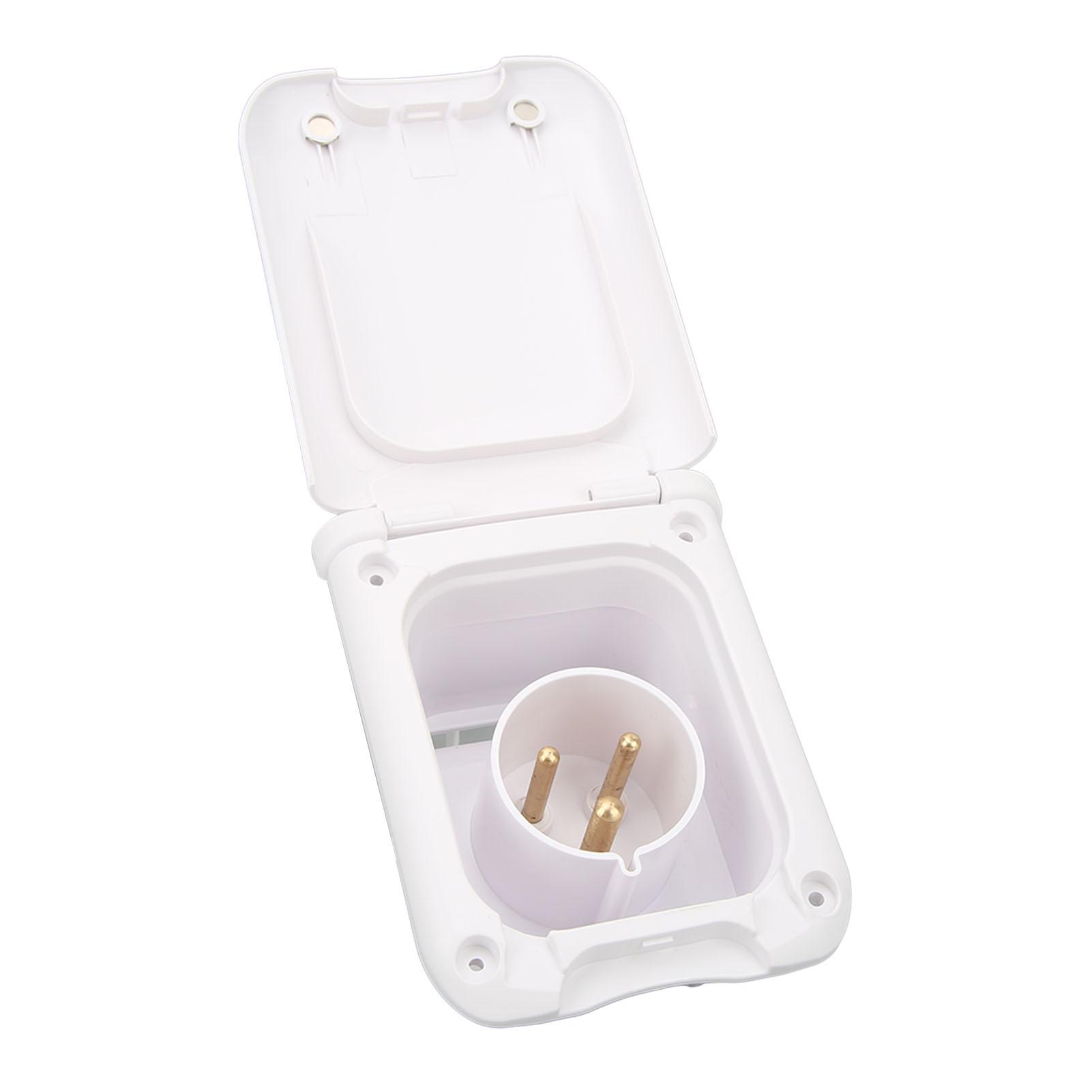 Power Inlet Receptacle Waterproof RV Inlet 32A with Blue Charging Indicator for Camper