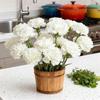 20Pcs Faux Carnations Eco-friendly Plastic Fake Flowers for Wedding Bouquet Mother's Day Gifts