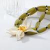 Z New 3-Piece Exaggerated Floral Resin Jewelry Set: Earrings, Necklace & Bracelet for Women
