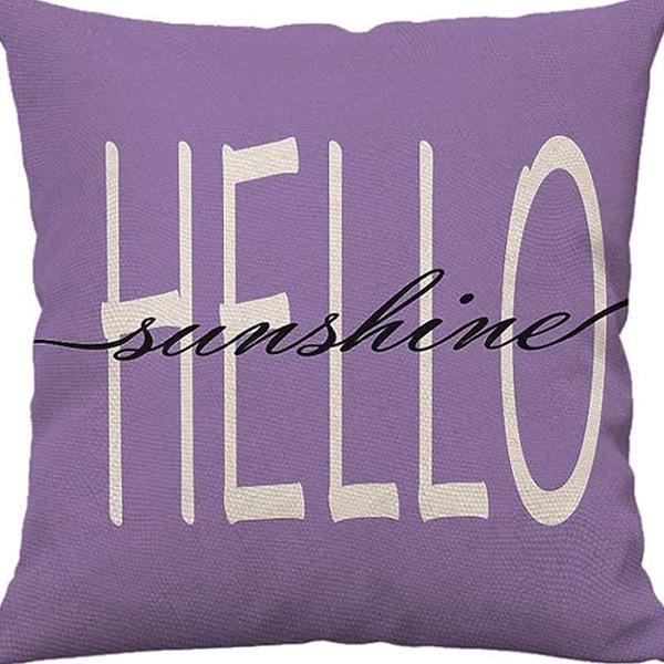 Pastoral Plants and Flowers Pillowcases Lavender Daisy Printed Linen Pillows Home Office