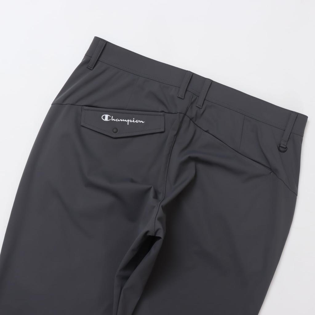 Electrostatic Care Stretch Water Repellent Windproof Script Logo Long Pants Golf Charcoal [Champion] Men's C3-ZG203