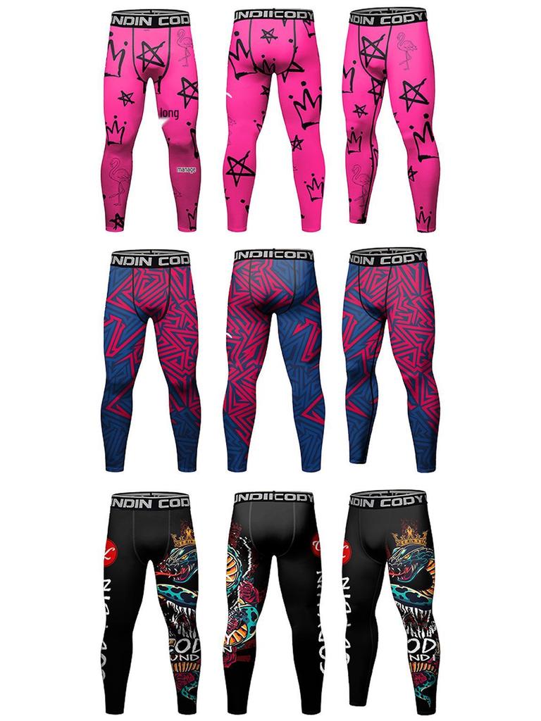 Men's Autumn Sports Compression Pants: Running & Basketball