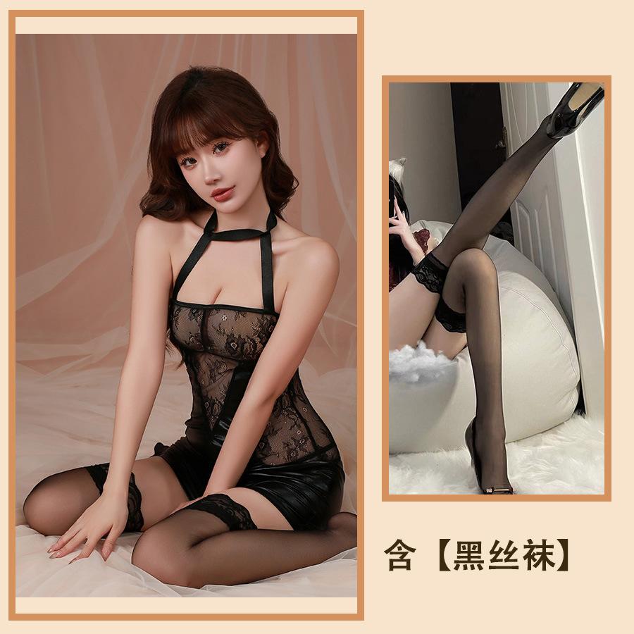 Sex Clothes Deadly Rose Full Body Hip Skirt Naked Back Sexy Sultry Suit Lace Onesie Tight