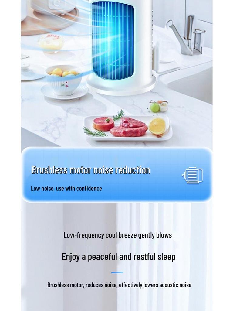 Jinzheng Mini USB Desktop Fan & Humidifier - Portable Air Conditioner for Office & Dorm.