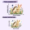 Self-adhesive Wall Stickers Cute Rabbit Hedgehog Butterflies Flowers for Kids Room Bedroom Home Decor