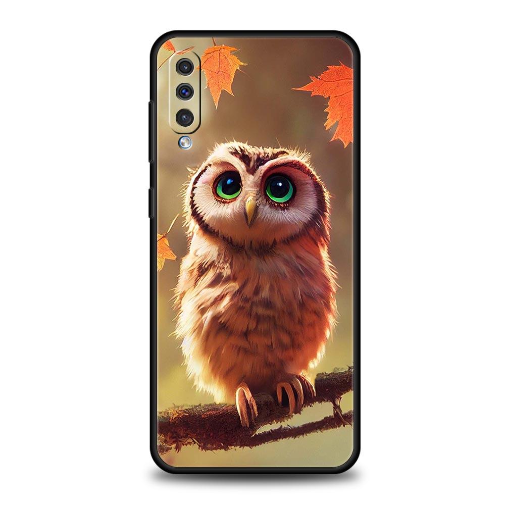 Cartoon Gifts Lovely Owl Case For Samsung A56 A36 A26 A16 A14 A12 A22 A32 5G A34 A42 A52 A54 A50 A70 A72 A40 A20E A04S A06 Cover