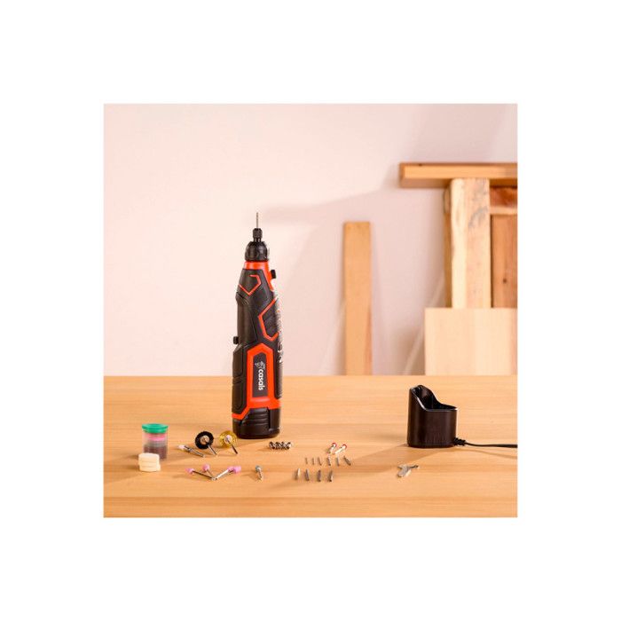 Outil Multifonctions 12V - CASALS - Batterie 2,0Ah - Chargeur Inclus - Design Ergonomique - Polyvalent