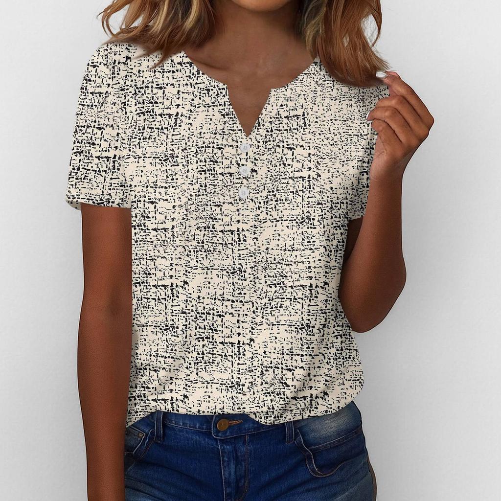 Summer Tops For Women Button Down Blouses For Women Dressy Casual V Neck T Shirts