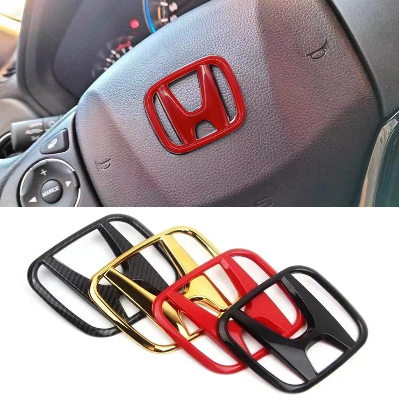 ABS Car Steering Wheel Logo Emblem Cover Sticker for Honda Accord Odyssey Jade CRV Fit CRZ City Civic HRV 8th Pilot Legend Pilot XL7