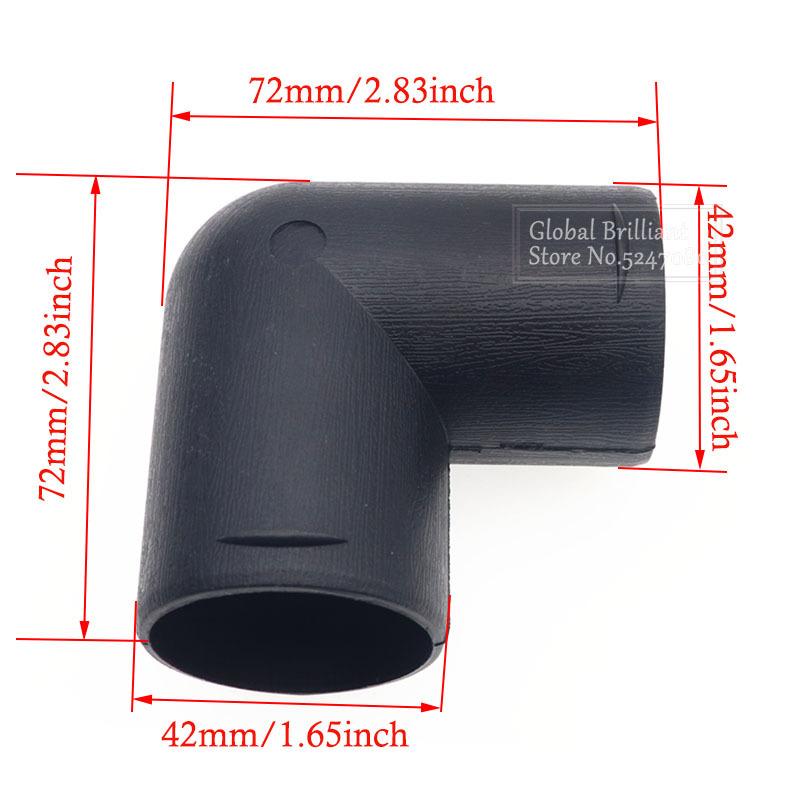 

42/75/90 мм воздуховодная труба воздуховода 90° колено трубы выпускные соединения выхлопные трубы соединитель для дизельного стояночного обогревателя Eberspaecher Webasto