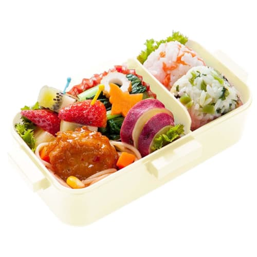 Skater Tama & Friends Lunch Box, 530ml, Single Tier, Made in Japan, Leak-Resistant, 4-Point Lock, Dishwasher and Microwave Safe, PFLB6AG-A