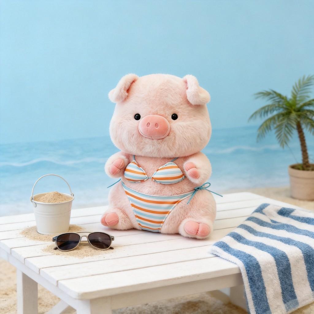 Expectation Plush Toy Cute Bikini Pig Plush Pillow For Kids And Teens
