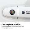 8pcs Car Door Lock Keyhole Stickers Protector Lock Core Decal For Alfa Romeo Giulia 147 Mito 156 159 166 GT Stelvio Brera