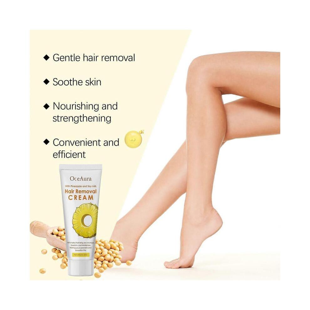 OceAura Soy Hair Removal Cream Gentle Non-irritating All-body Moisturizing and Gentle Skin Cleansing Cream