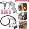 Multifunctional Sandblaster Air Siphon Feed Blast Gun Metal Ceramic Nozzle Tip Pneumatic Abrasive Sand Blasting Tool Kit