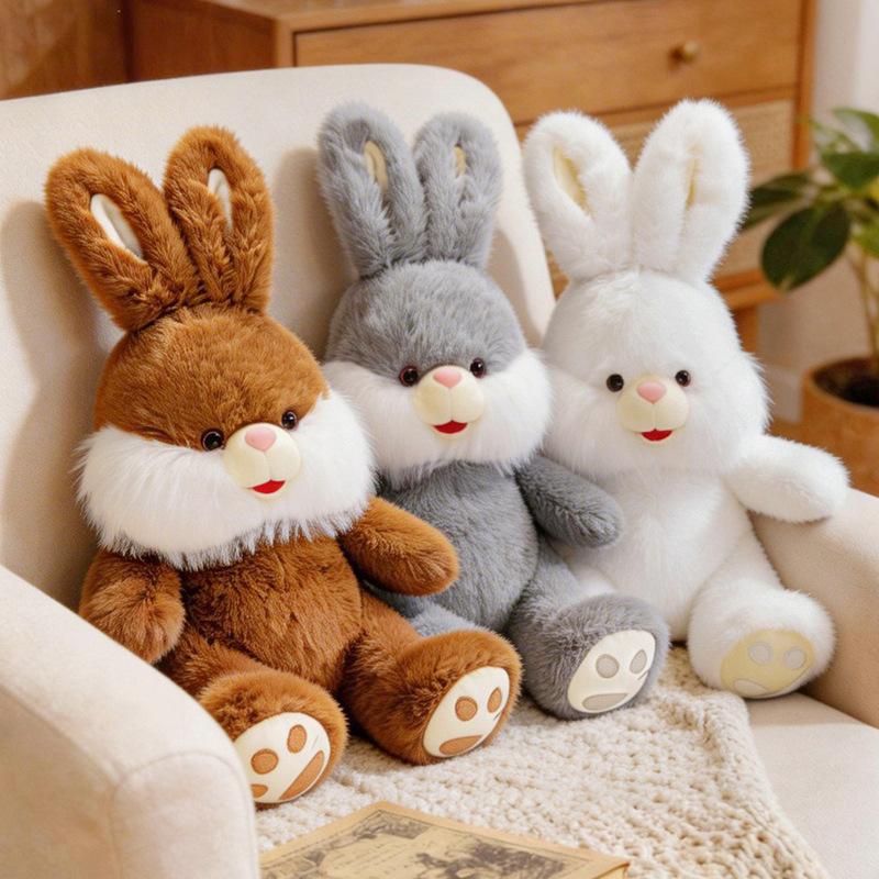 30cm Cute Rabbit Plush Toys Soft Stuffed Cartoon Animal Doll Kawaii Sitting Rabbit Toy Pillow for Birthday Gifts
