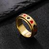 Anello Girevole in Acciaio al Titanio con Carte da Gioco - Gioiello Hip-hop Decompressivo da Uomo