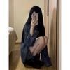 Retro Blue Striped Shirt Women's Spring and Autumn New Loose Casual Shirt Jacket