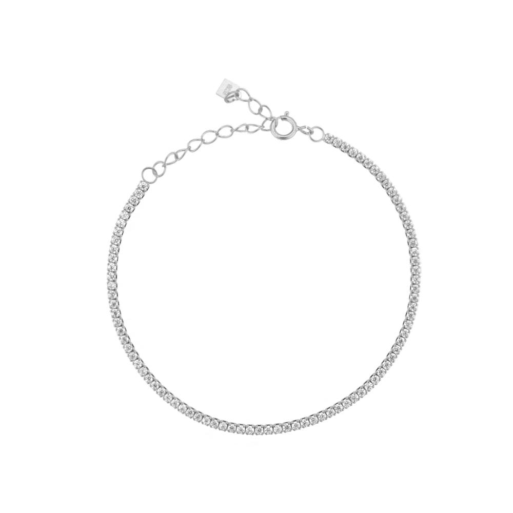

ANDYWEN 925 Silver Rainbow 1.5mm Tennis Chain Bracelet Luxury CZ Fine Jewelry Wedding Gift Soft Solid Jewelry Gift