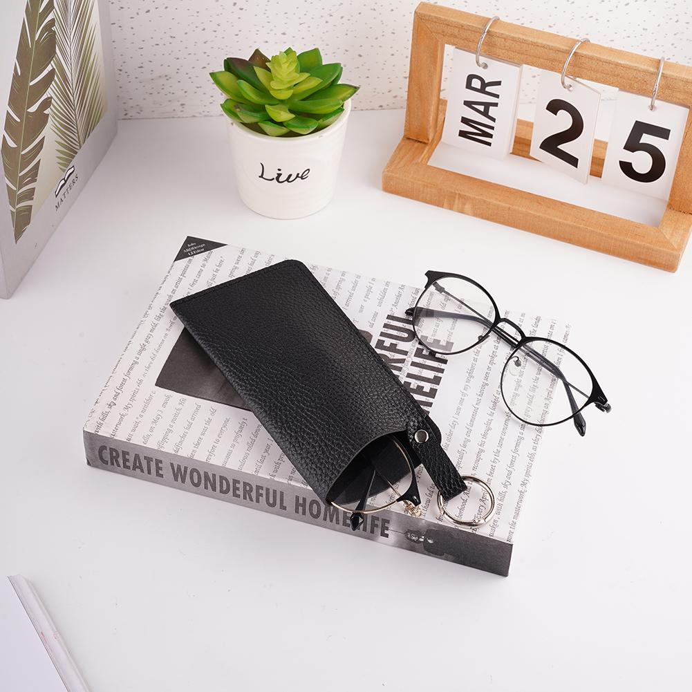 Street Trendy Sunglasses Storage Bag Outdoor Portable Protective Bag PU Leather Glasses Bag Luxury Women Men Eyeglass Case