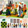 Vs Zombies Plants Building Blocks Bricks Construction Toy Garden Game Model Doll