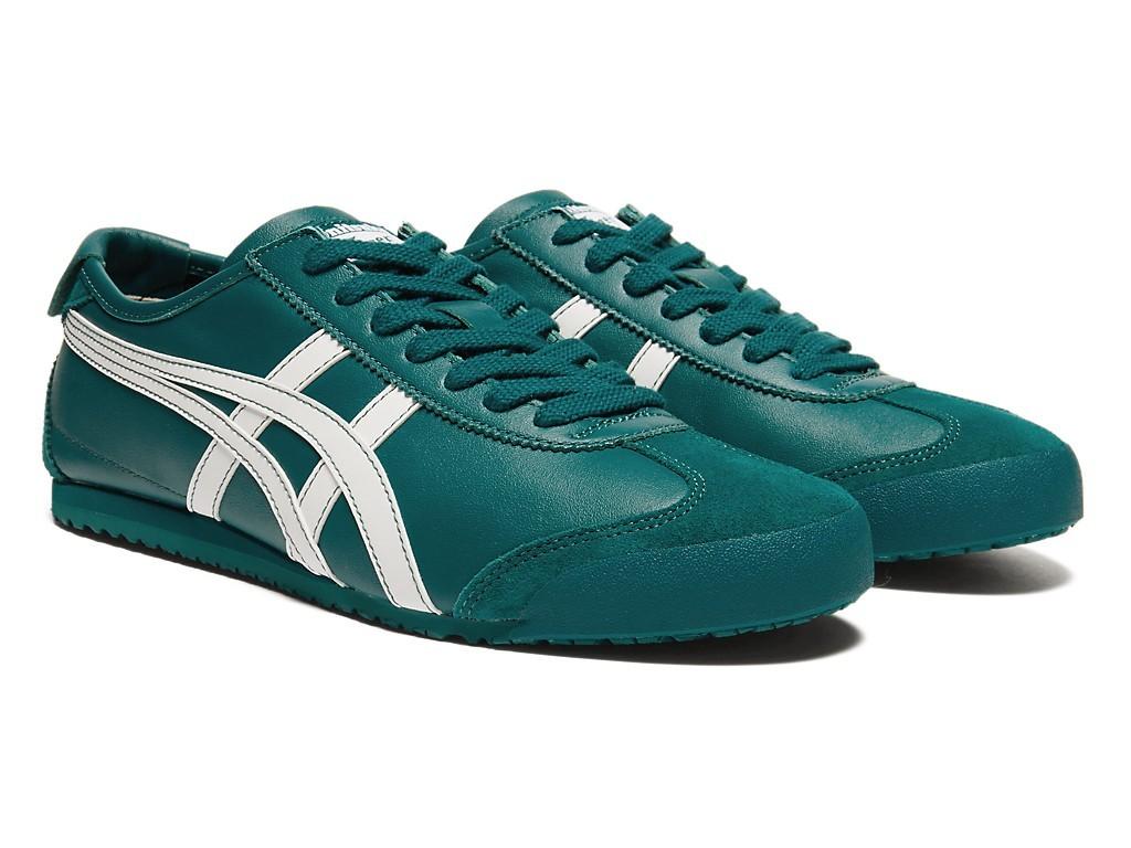 1183C102-301 Onitsuka Tiger Mexico 66 "Verde Pícea/Blanco" (de los hombres)