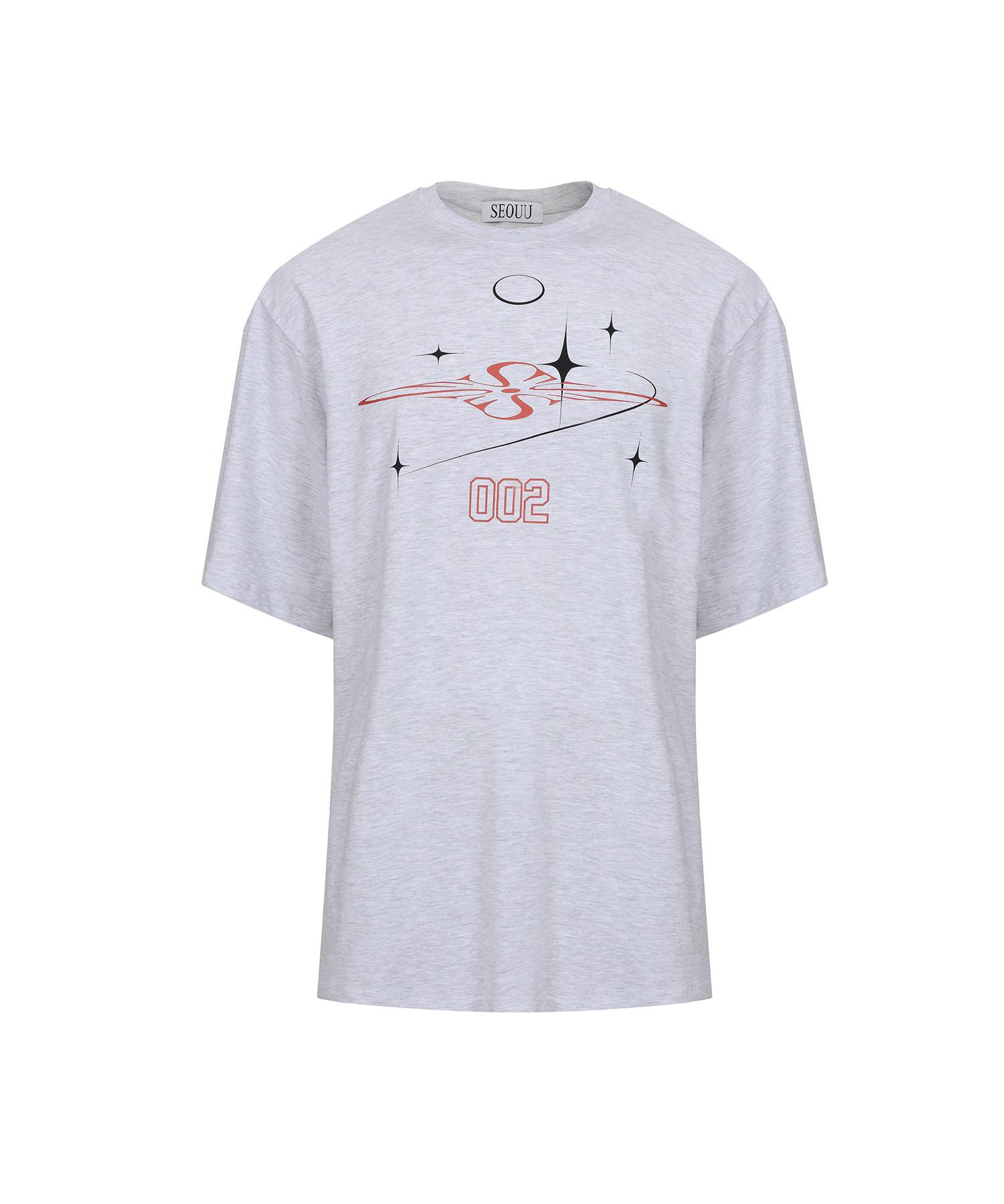 Seoyu [Capsule Collection] Oversized T-Shirt (Melange) Melange