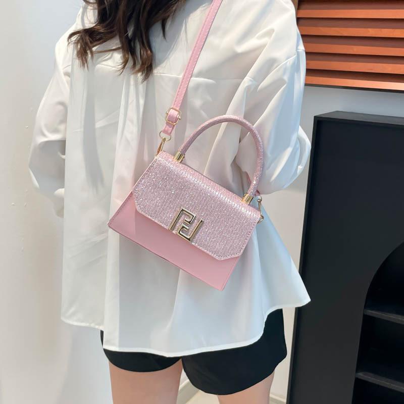 Korean Version of Textured Single Shoulder Oblique Span Bag Women's Fashion Bag Women's 2025 New Niche Design Commuter Handbag