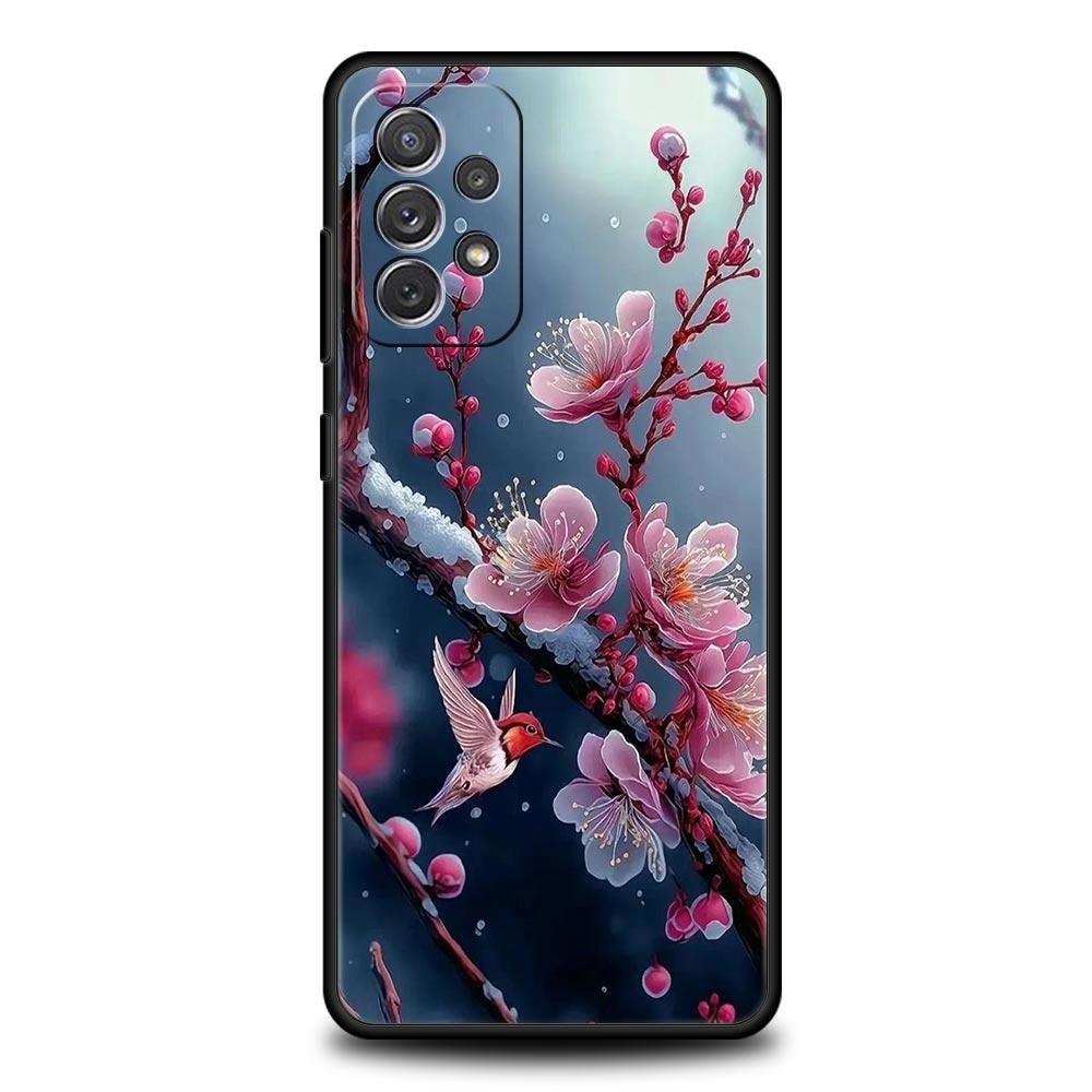 Cherry Blossoms Phone Case For Samsung Galaxy A17 A07 A55 A35 A25 A15 A05s A33 5G A31 A23 A21s A13 A11 A41 A73 A53 A51 A71 Cover
