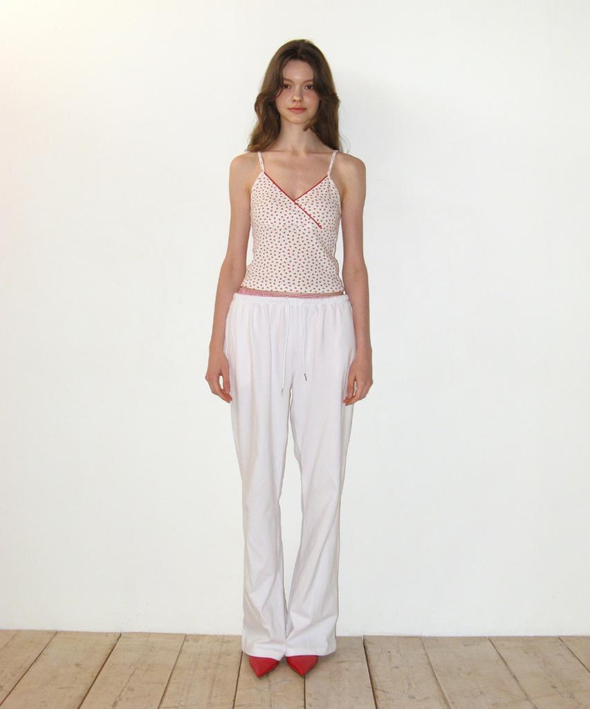 CRANK Studded Cotton Sweatpants_White