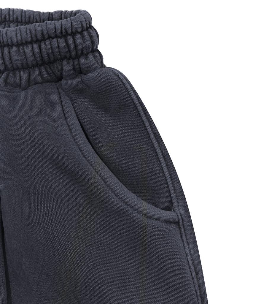 GAINSBORO Pigment One-Pleat Wide Sweatpants_Midnight Blue