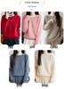 Women's Autumn Winter Thickened Wool Sweater - Round Neck, Simple, Loose Fit, Flaw-Covering, Slimming, Cross-Border Style.