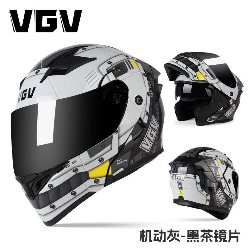 Full Face Motorcycle Helmet With Flip-Up Visor DOT Certified ABS Shell Adult Men All Season Riding