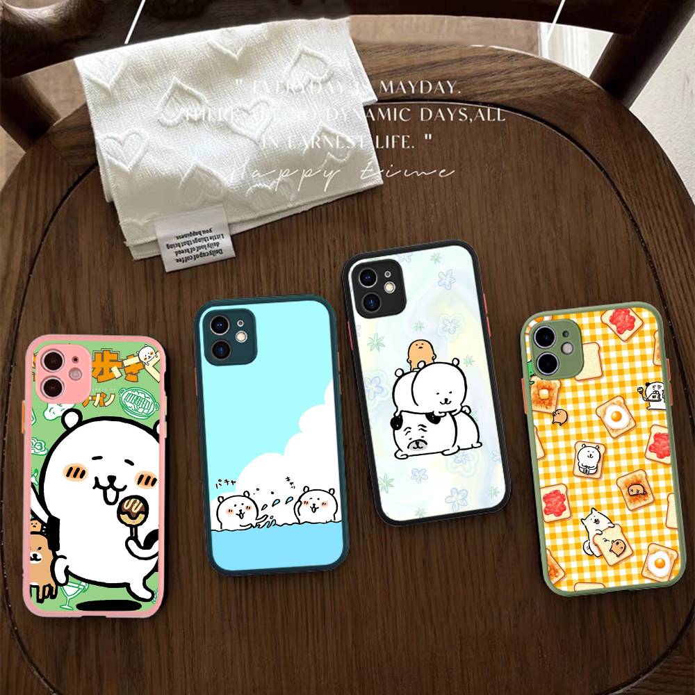 Popular Cute J-Joke B-Bear For IPhone 11 12 13 14 15 16 Pro Max Plus Matte Translucent Phone Cover
