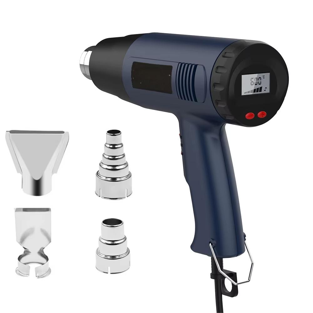 2000W Industrial Electric Hot Air Gun Digital Display Car Film Heat Gun Air Dryer for Soldering Thermal Blower Shrink Wrapping