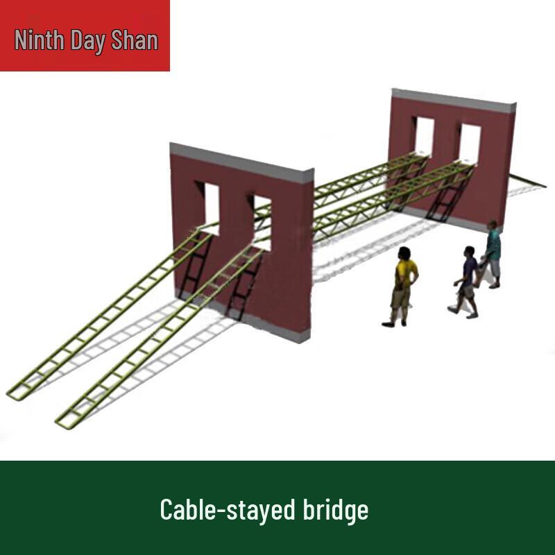 Jiurishan Large Steel Cable Bridge Obstacle Training Equipment