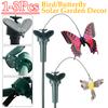 Solar Powered Flying Wobble Solar Flying Bird Butterfly Artificial Fake Hummingbird Dancing Fluttering Butterflies Garden Decor