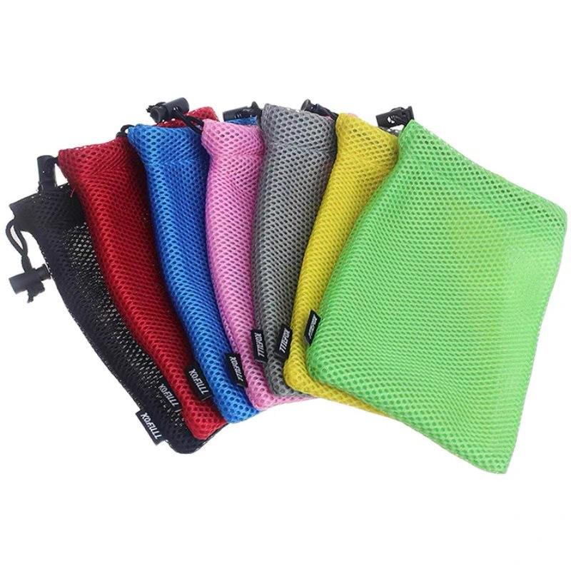 

Drawstring mesh bag Polyester storage ball toy drawstring mesh bag travel goods storage bag One Size