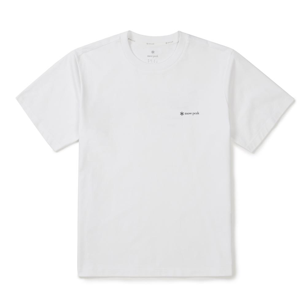 [Snowpeak] Cotton Lettering Short Sleeve T-shirt White (S26MMFTS62)