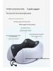 Ice Silk Memory Foam U-Shaped Neck Pillow: Customizable, Slow Rebound, Portable Headrest for Office Naps and Travel