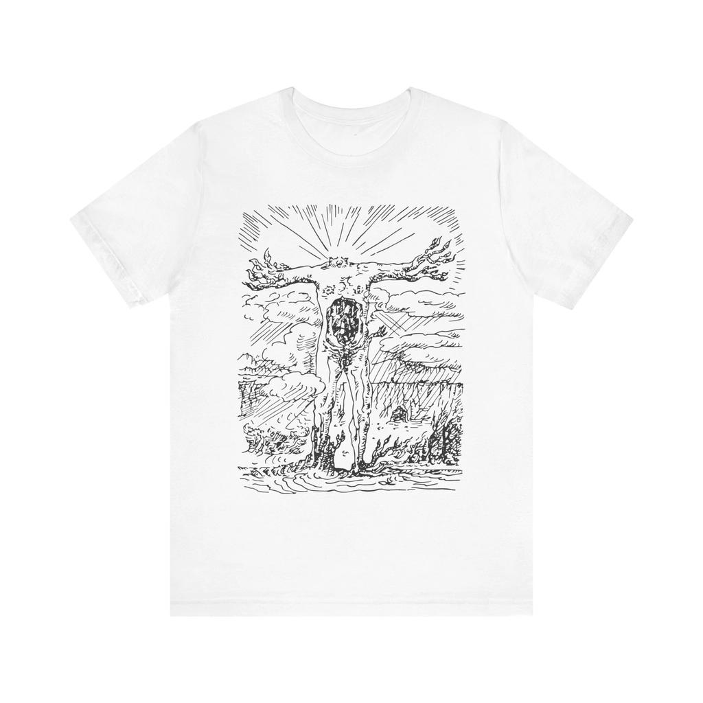 Headless Andre Masson Art Acephale Weird Shirt Retro Surreal T-shirt Creepily Weird Da Vinci Unigender Short-sleeved T-shirt
