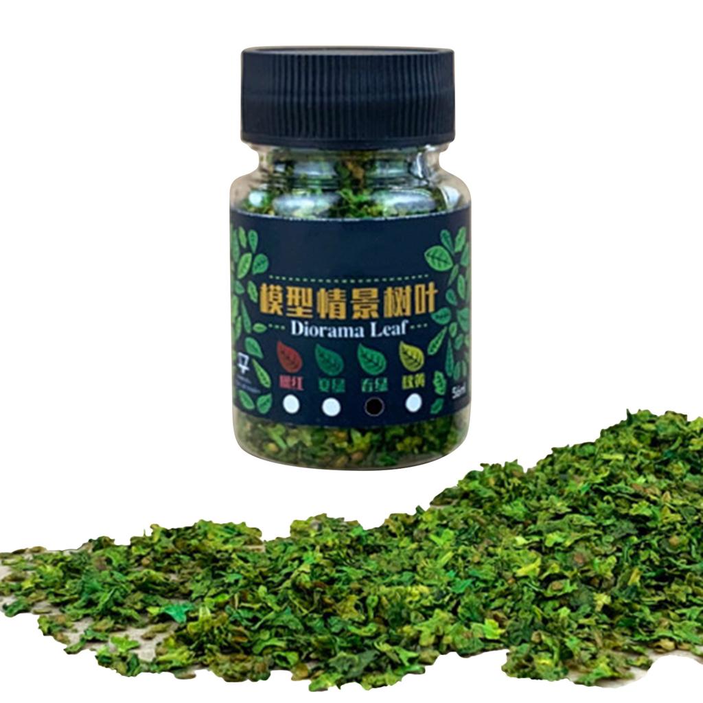 Practical Miniature Leaf Clusters Sturdy Resin Materials for Model Train Sand Table and Garden Supplies Scenery