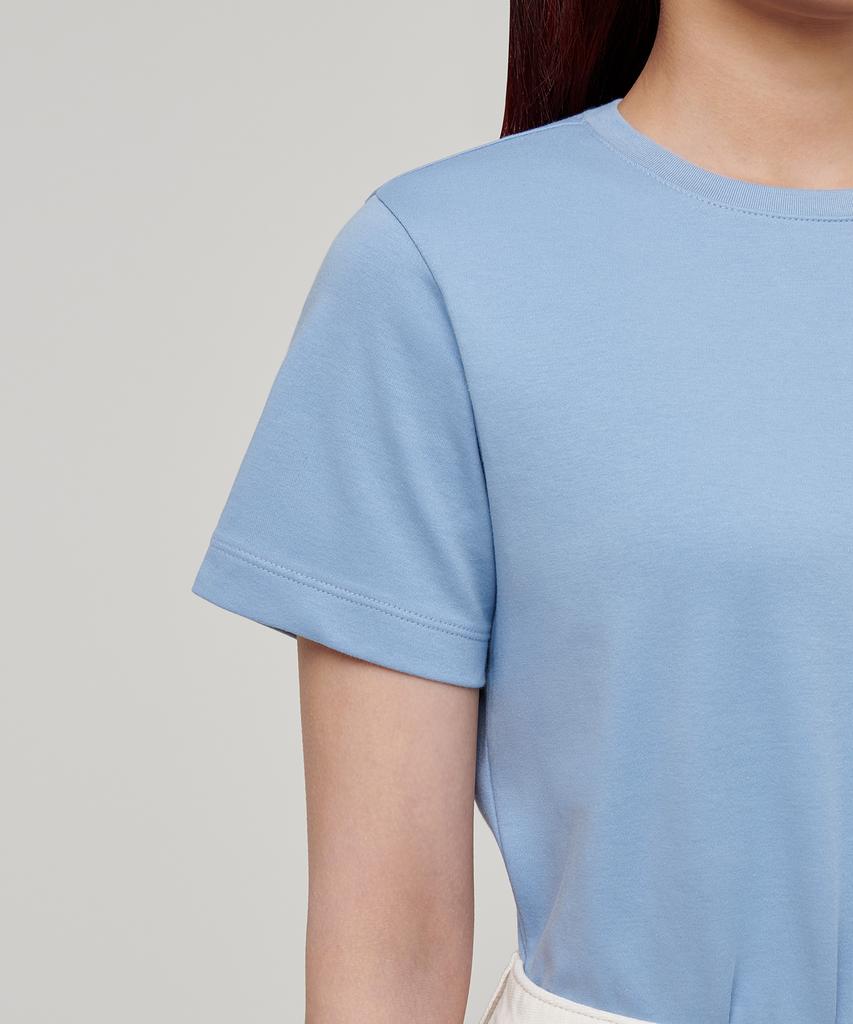 MUSINSA STANDARD WOMAN Women'S Basic Crew Neck T-Shirt [Sky Blue]
