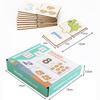 Wooden Number Matching Puzzle Animal Numbers English Cognitive 1-10 Digital Enlightenment Math Educational Toys For Children