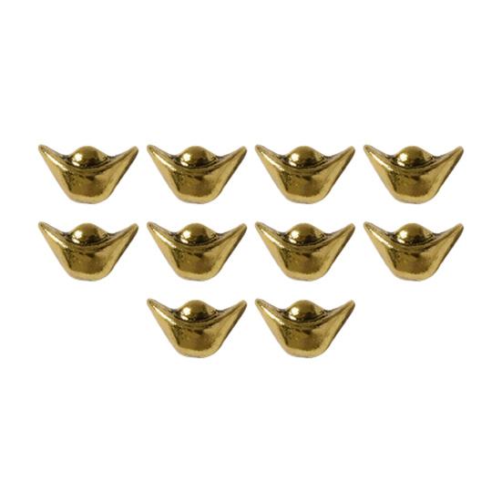 10 Stück Maniküre Dekoration Retro Tragbare Legierung Kleiner Tiger Schmuck Nageldekoration für Mädchen