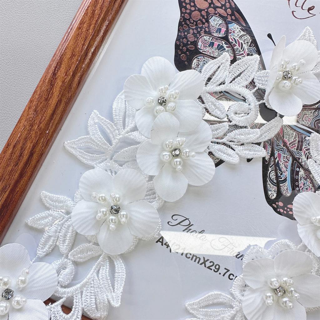 Lace Three-Dimensional Patch Sticker Diy Decorative Clothing Accessories Cloth Sticker Nail Bead Embroidery Cloth Sticker Flower