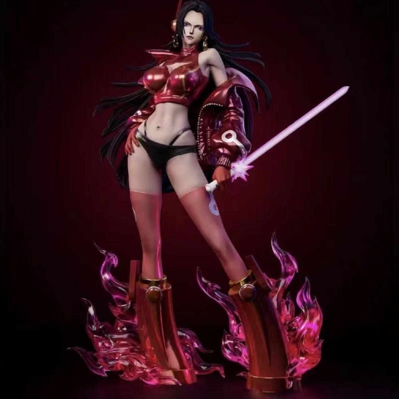 

Anime One Piece Figure 27cm Red Black Clothes Boa·Hancock Egghead Figure Statue Doll Model Toys Decoration Birthday Gift